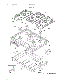 Cook Top parts for Frigidaire Cooktop FGGC3047QBD from AppliancePartsPros.com