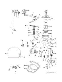 Motor-Pump Mechanism parts for Ge Dishwasher PDW1800N02II from AppliancePartsPros.com