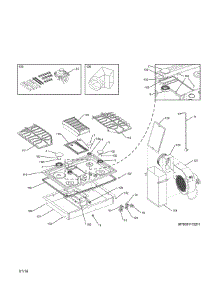 Main Top parts for Kenmore Cooktop 790.31113211 (79031113211, 790 31113211) from AppliancePartsPros.com