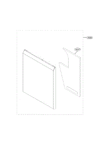 Front Cover Parts parts for Lg Dishwasher LDF5545ST/00 from AppliancePartsPros.com