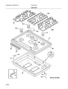 Cooktop parts for Frigidaire Cooktop FGGC3047QBC from AppliancePartsPros.com