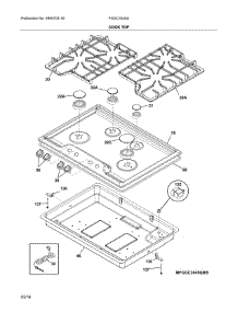 Cooktop parts for Frigidaire Cooktop FGGC3045QSC from AppliancePartsPros.com