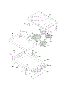 Main Top / Surface Units parts for Kenmore Cooktop 790.41273001 (79041273001, 790 41273001) from AppliancePartsPros.com