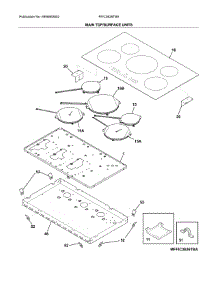 Main Top / Surface Units parts for Frigidaire Cooktop FFIC3626TBA from AppliancePartsPros.com