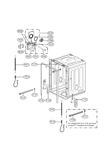 Tub Parts parts for Lg Dishwasher LDF7811WW-01 from AppliancePartsPros.com