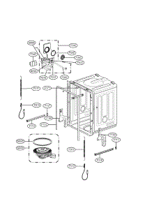 Tub Parts parts for Lg Dishwasher LDS5811BB-01 from AppliancePartsPros.com