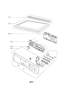 Control Panel And Plate Assembly Parts parts for Lg Dryer DLEX2550R/00 from AppliancePartsPros.com