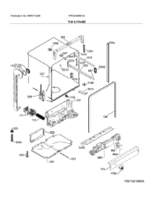 Tub & Frame parts for Frigidaire Dishwasher FPID2498SF2A from AppliancePartsPros.com