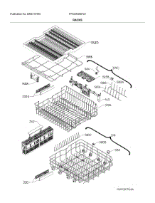 Racks parts for Frigidaire Dishwasher FPID2498SF2A from AppliancePartsPros.com