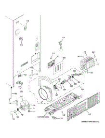 Machine Compartment parts for Ge Refrigerator GYE18JMLGFES from AppliancePartsPros.com