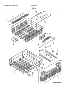 Racks parts for Frigidaire Dishwasher FGIP2468UF0A from AppliancePartsPros.com