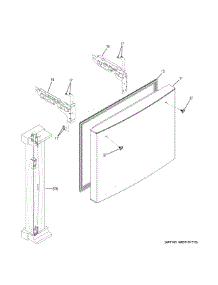 Freezer Door parts for Ge Refrigerator GYE18JBLGFTS from AppliancePartsPros.com