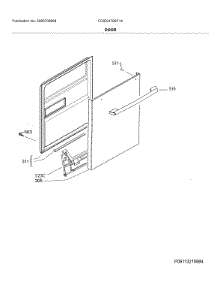 Door parts for Frigidaire Dishwasher FGID2479SF1A from AppliancePartsPros.com
