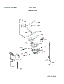 Wash System parts for Frigidaire Dishwasher FGID2479SF1A from AppliancePartsPros.com