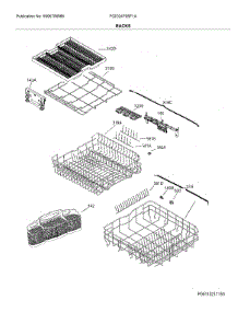 Racks parts for Frigidaire Dishwasher FGID2479SF1A from AppliancePartsPros.com