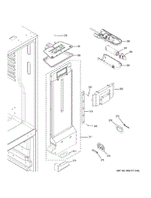Fresh Food Section parts for Ge Refrigerator GYE18JBLGFTS from AppliancePartsPros.com