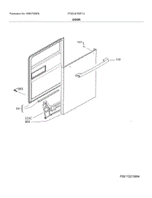Door parts for Frigidaire Dishwasher FGID2476SF1A from AppliancePartsPros.com