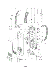 Upright Parts parts for Kenmore Vacuum 721.33189030 (72133189030, 721 33189030) from AppliancePartsPros.com