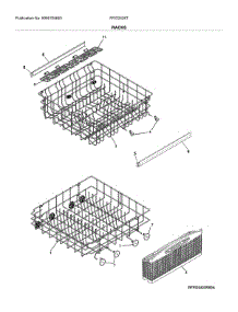 Racks parts for Frigidaire Dishwasher FFID2426TD2A from AppliancePartsPros.com