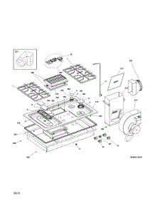 Main Top parts for Kenmore Cooktop 790.31123510 (79031123510, 790 31123510) from AppliancePartsPros.com