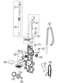 Maine Body parts for Kenmore Vacuum 401.39000 (40139000, 401 39000) from AppliancePartsPros.com