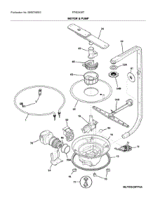 Motor & Pump parts for Frigidaire Dishwasher FFID2426TS2A from AppliancePartsPros.com