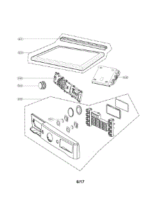 Control Panel And Plate Parts parts for Lg Dryer DLEX8100V from AppliancePartsPros.com