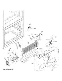 Freezer Section parts for Ge Refrigerator GWE19JSLGFSS from AppliancePartsPros.com