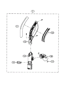 Handle Assy parts for Kenmore Vacuum 401.39030 (40139030, 401 39030) from AppliancePartsPros.com