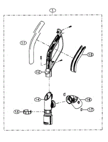 Handle Assy parts for Kenmore Vacuum 401.39035 (40139035, 401 39035) from AppliancePartsPros.com