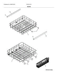 Racks parts for Frigidaire Dishwasher FFCD2413US0A from AppliancePartsPros.com