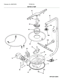 Motor & Pump parts for Frigidaire Dishwasher FFCD2413UW0A from AppliancePartsPros.com