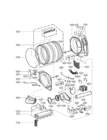 Drum And Motor Parts parts for Lg Dryer DLEX3370W from AppliancePartsPros.com