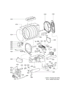 Drum And Motor Parts parts for Lg Dryer DLG4971W from AppliancePartsPros.com