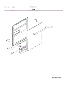 Door parts for Frigidaire Dishwasher FGID2479SD0A from AppliancePartsPros.com