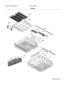 Racks parts for Frigidaire Dishwasher FGID2479SD0A from AppliancePartsPros.com