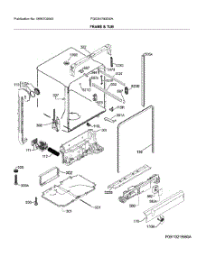 Frame & Tub parts for Frigidaire Dishwasher FGID2479SD0A from AppliancePartsPros.com
