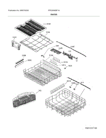 Racks parts for Frigidaire Dishwasher FPID2498SF1A from AppliancePartsPros.com