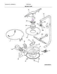 Motor & Pump parts for Frigidaire Dishwasher FFBD2404NS10C from AppliancePartsPros.com