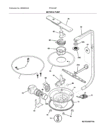 Motor & Pump parts for Frigidaire Dishwasher FFID2426TD1A from AppliancePartsPros.com
