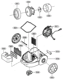 Cabinet Parts 1 parts for Kenmore Vacuum 721.23082300 (72123082300, 721 23082300) from AppliancePartsPros.com