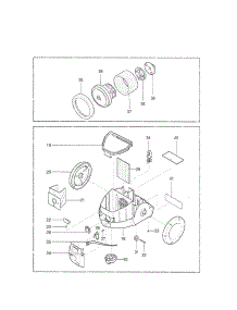 Motor  /  Wheels parts for Kenmore Vacuum 721.24195500 (72124195500, 721 24195500) from AppliancePartsPros.com