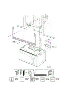 Installation Parts parts for Lg Microwave LMV1813SB/00 from AppliancePartsPros.com