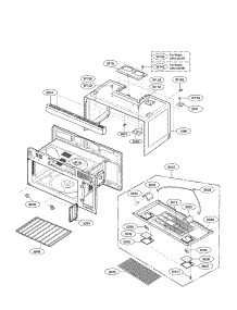 Oven Cavity Parts parts for Lg Microwave LMV1813SB/00 from AppliancePartsPros.com
