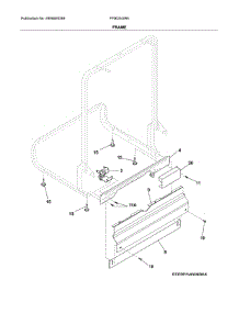 Frame parts for Frigidaire Dishwasher FFBD2408NS10C from AppliancePartsPros.com