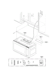 Installation Parts parts for Lg Microwave LMH2235ST/00 from AppliancePartsPros.com