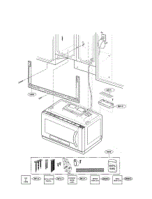 Installation Parts parts for Lg Microwave LMHM2017ST/00 from AppliancePartsPros.com