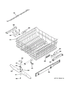 Upper Rack Assembly parts for Ge Dishwasher GHDT168V60SS from AppliancePartsPros.com