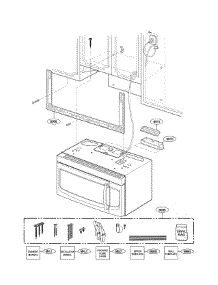 Installastion Parts parts for Lg Microwave LMV2053ST/00 from AppliancePartsPros.com