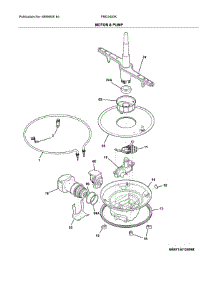 Motor & Pump parts for Frigidaire Dishwasher FBD2400KS9B from AppliancePartsPros.com